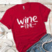 Wine Time Premium Tees T-Shirts CustomCat Red X-Small 