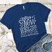 Falling Snow Premium Tees T-Shirts CustomCat Royal X-Small 