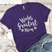 World's Greatest Mom Premium Tees T-Shirts CustomCat Purple Rush/ X-Small 