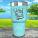 King Dad Engraved Tumbler Tumbler ZLAZER 30oz Tumbler Mint 