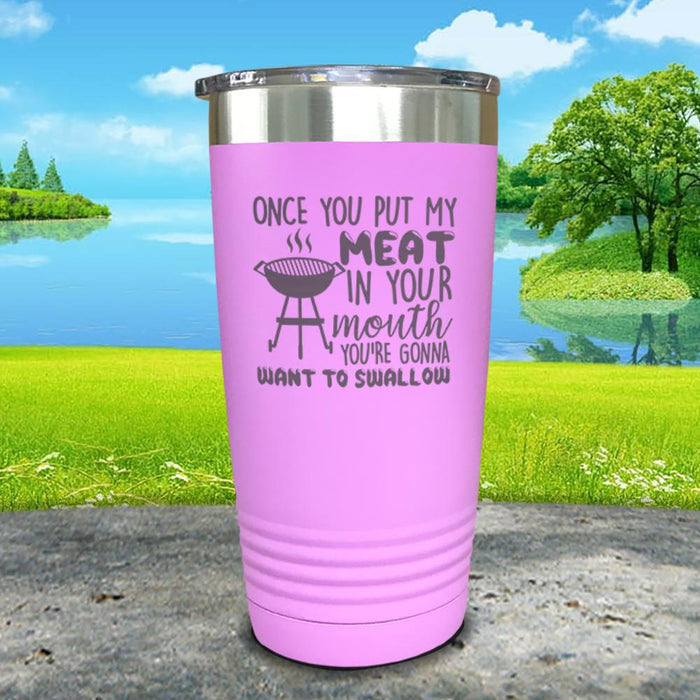 Meat In Your Mouth Engraved Tumbler