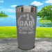 CUSTOM #1 Dad Engraved Tumblers Tumbler ZLAZER 20oz Tumbler Grey 