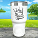 King Dad Engraved Tumbler Tumbler ZLAZER 30oz Tumbler White 