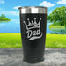 King Dad Engraved Tumbler Tumbler ZLAZER 20oz Tumbler Black 