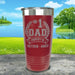 CUSTOM #1 Dad Engraved Tumblers Tumbler ZLAZER 20oz Tumbler Maroon 