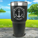 Captain Anchor (CUSTOM) Engraved Tumbler Tumbler ZLAZER 30oz Tumbler Black 