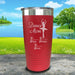 Dance Mom (CUSTOM) With Child's Name Engraved Tumbler Tumbler ZLAZER 20oz Tumbler Red 