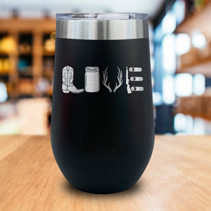 Country Love Engraved Wine Tumbler