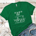 AF Favorite Measurement Premium Tees T-Shirts CustomCat Kelly Green X-Small 