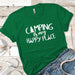 Camping Is My Happy Place 1 Premium Tees T-Shirts CustomCat Kelly Green X-Small 