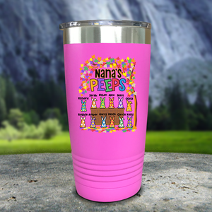 Grandparent Peeps Personalized With Kids Name Water Bottle Tumblers
