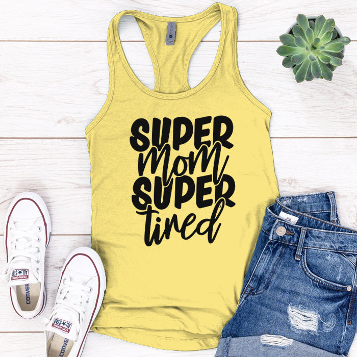 Super Mom Super Tired Premium Tank Top