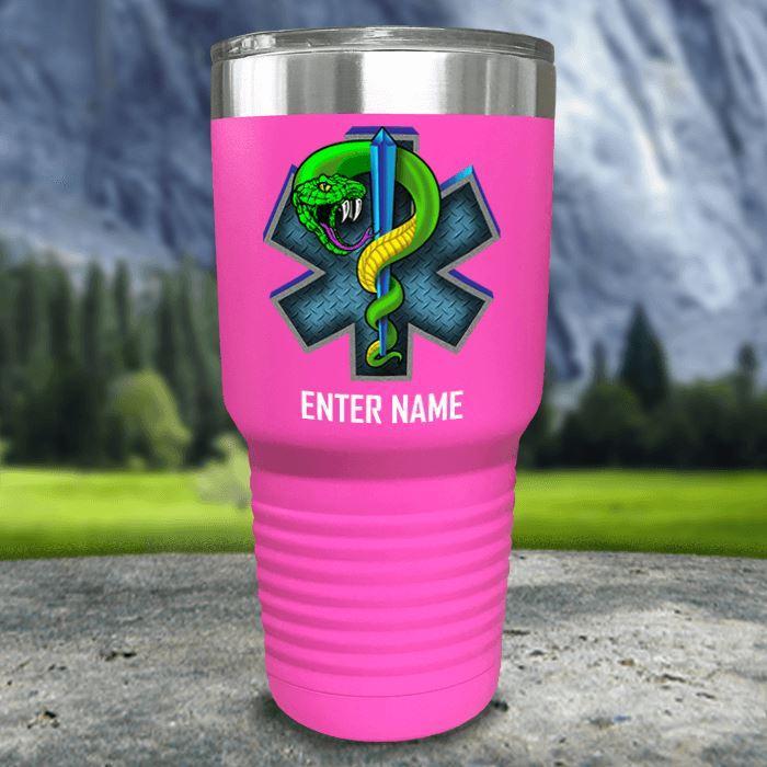 Personalized EMT Color Printed Tumblers Tumbler ZLAZER 30oz Tumbler Pink 