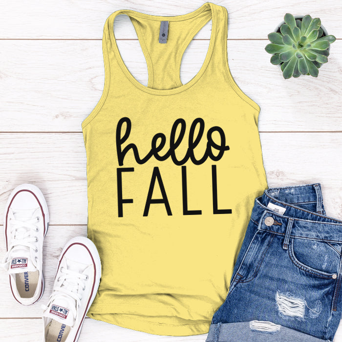 Hello Fall Premium Tank Top