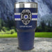 Personalized Police FULL Wrap Color Printed Tumblers Tumbler ZLAZER 30oz Tumbler Navy 