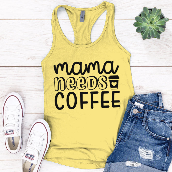 Mama Needs Coffee Premium Tank Top