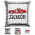 Race Car Personalized Magic Sequin Pillow Pillow GLAM Silver 