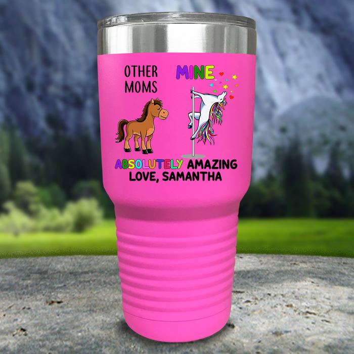 Custom Mom Absolutely Amazing Color Printed Tumblers