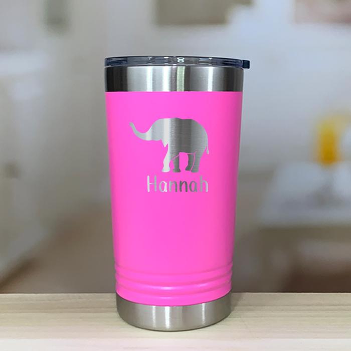 Personalized Elephant Kids Engraved Tumbler