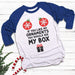 Like My Ornaments See My Box Raglan T-Shirts CustomCat White/Royal X-Small 