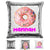 Donut Personalized Magic Sequin Pillow Pillow GLAM Silver 