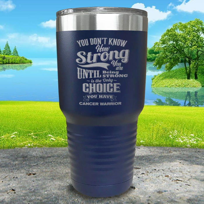 Cancer Warrior Engraved Tumbler