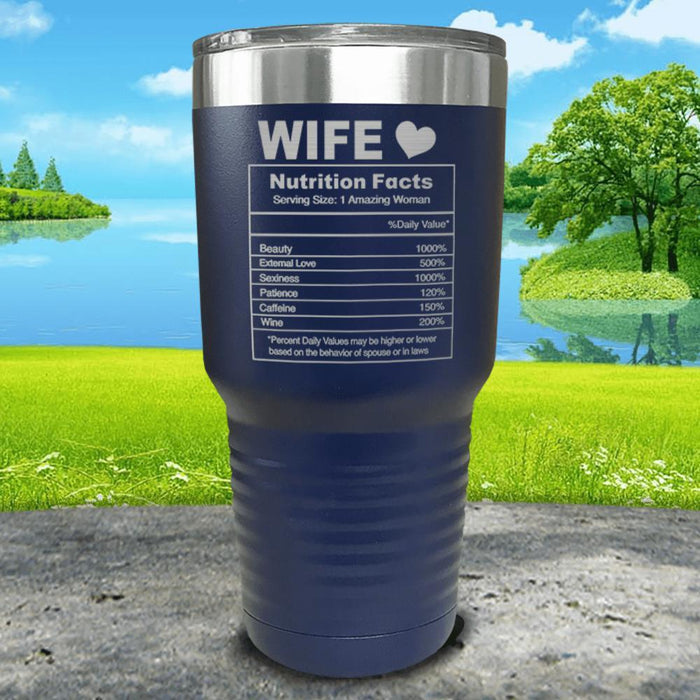 Nutrition Facts Engraved Tumbler