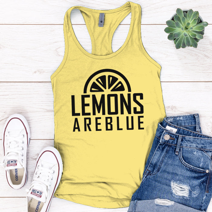 Lemons Are Blue Logo Premium Tank Top