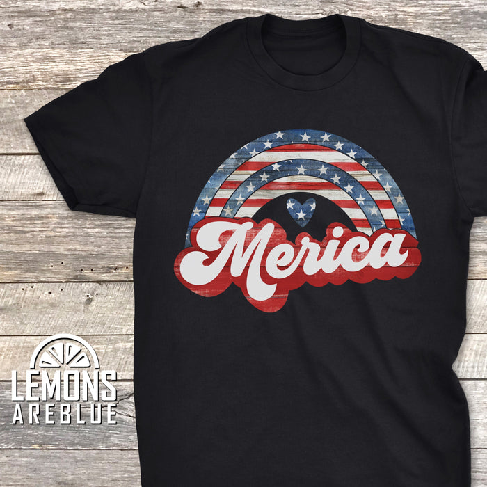 Merica Retro Premium Tees