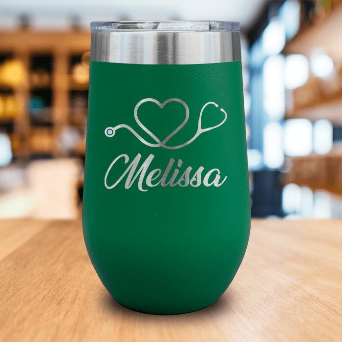 Nurse Love Engraved Wine Tumbler