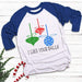 I Like Your Balls Raglan T-Shirts CustomCat White/Royal X-Small 