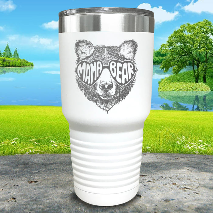 Mama Bear Sunglasses Engraved Tumbler