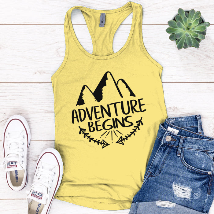 Adventure Begins Premium Tank Top