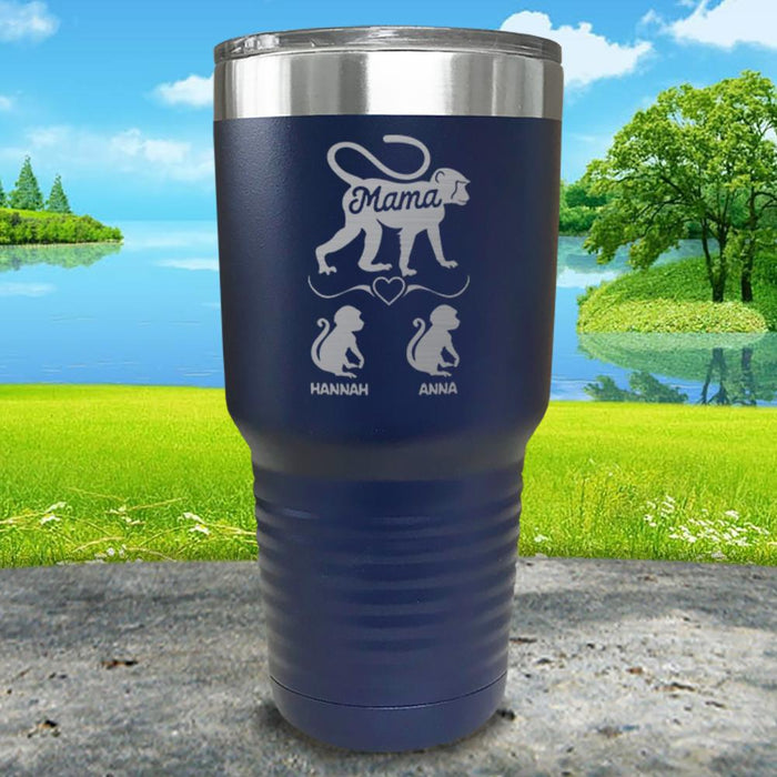 Mama Monkey Personalized Engraved Tumbler