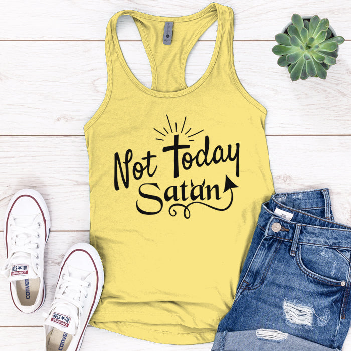 Not Today Satan Premium Tank Top