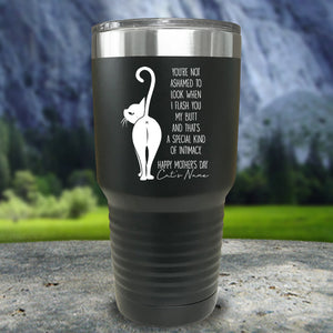 Personalized Cat Butt Water Bottle Tumblers