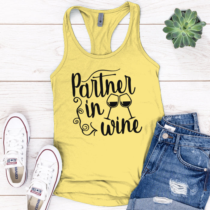 Partner In Wine Premium Tank Top