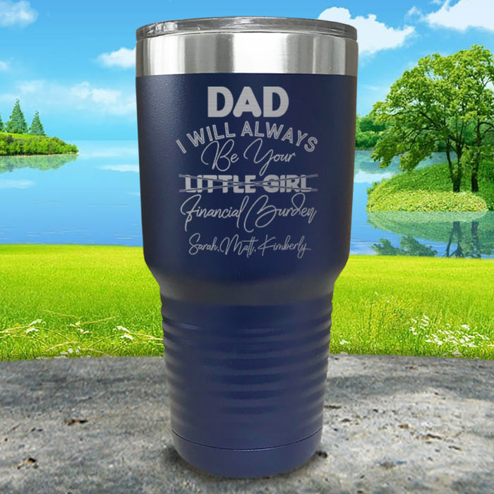 Dad Financial Burden Personalized Engraved Tumbler