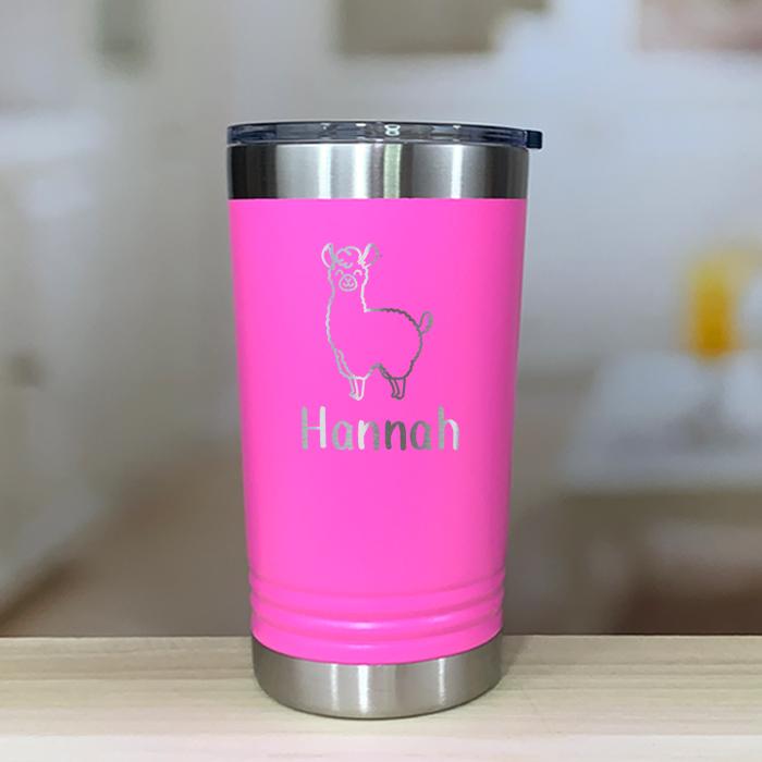 Personalized Llama Kids Engraved Tumbler