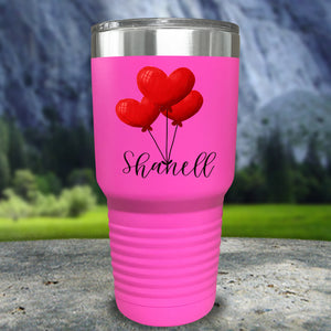 Heart Balloon Personalized Color Printed Tumblers