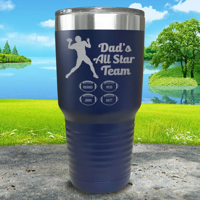 Football Dad's All Star Team CUSTOM Engraved Tumbler