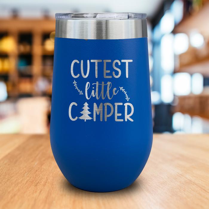 Cutest Little Camper Engraved Wine Tumbler