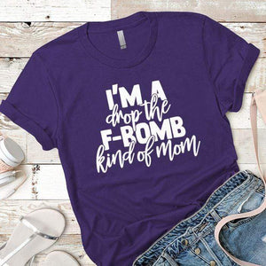 FBomb Kind Of Mom Premium Tees T-Shirts CustomCat Purple Rush/ X-Small 
