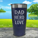 Dad A Son's First Hero Daughters First Love Engraved Tumbler Tumbler ZLAZER 20oz Tumbler Navy 