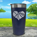 Basketball Dad Heart Engraved Tumbler Tumbler ZLAZER 20oz Tumbler Navy 