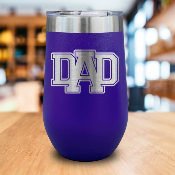 Dad Engraved Wine Tumbler