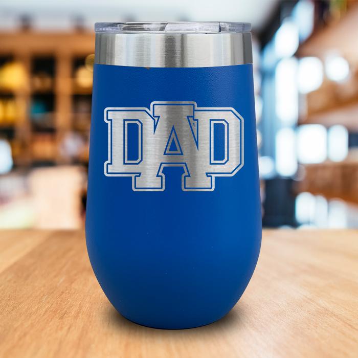 Dad Engraved Wine Tumbler