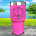 Captain Anchor (CUSTOM) Engraved Tumbler Tumbler ZLAZER 30oz Tumbler Pink 