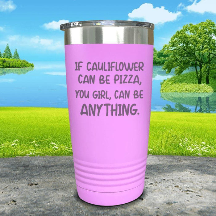 You Girl Can Be Anything Engraved Tumbler Tumbler ZLAZER 20oz Tumbler Lavender 