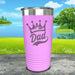 King Dad Engraved Tumbler Tumbler ZLAZER 20oz Tumbler Lavender 